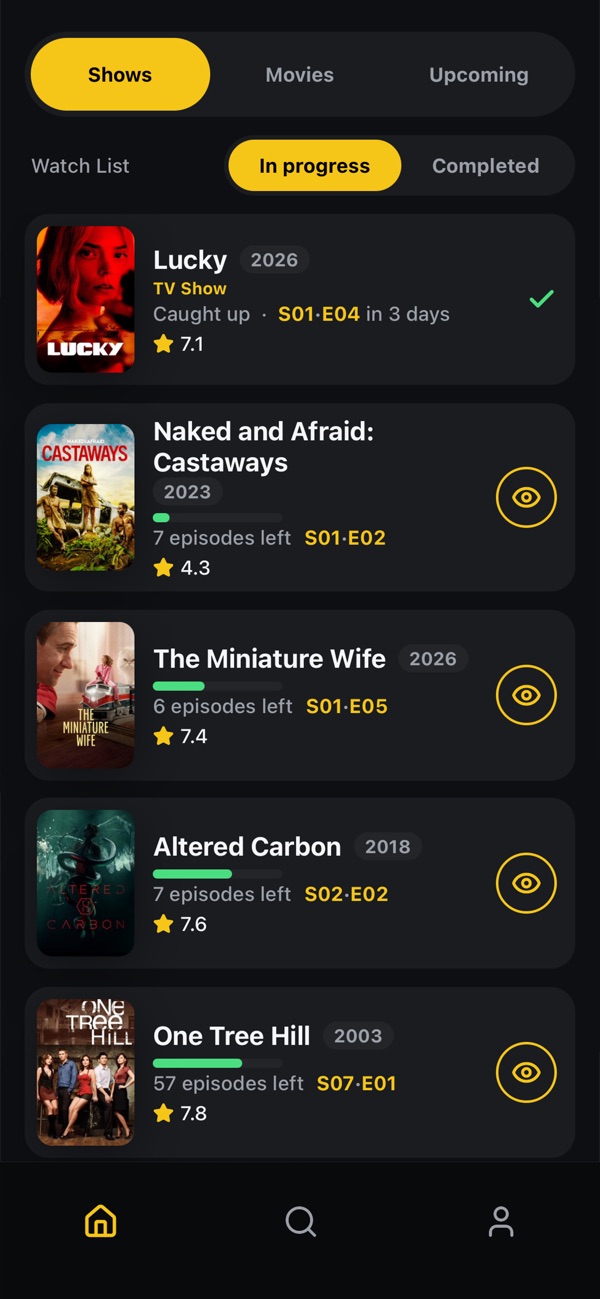 TV Time iPhone screenshot 3