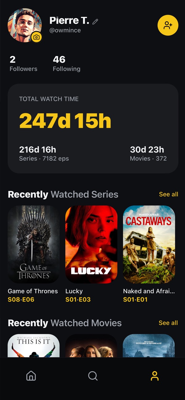 TV Time iPhone screenshot 2