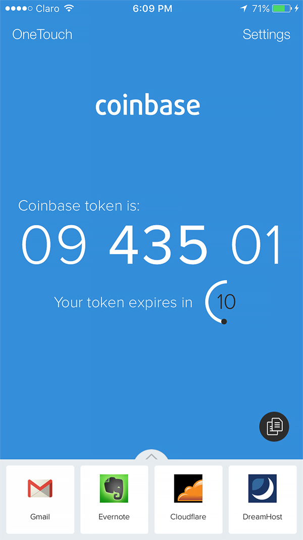 Twilio Authy iPhone screenshot 3