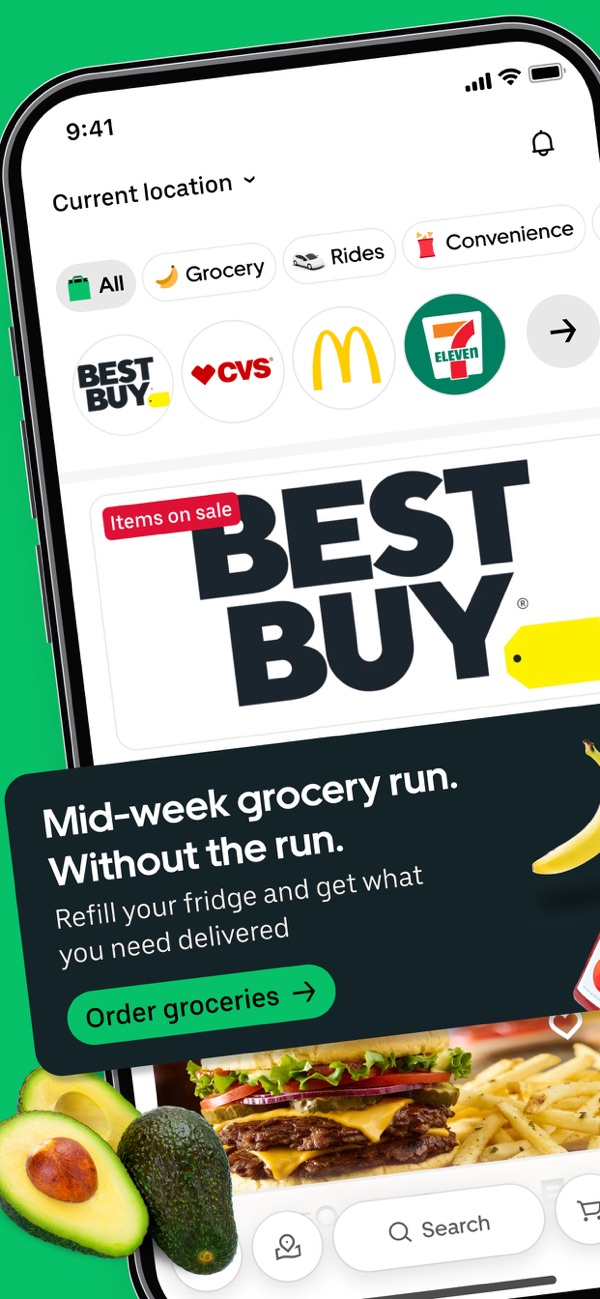 Uber Eats iPhone screenshot 1