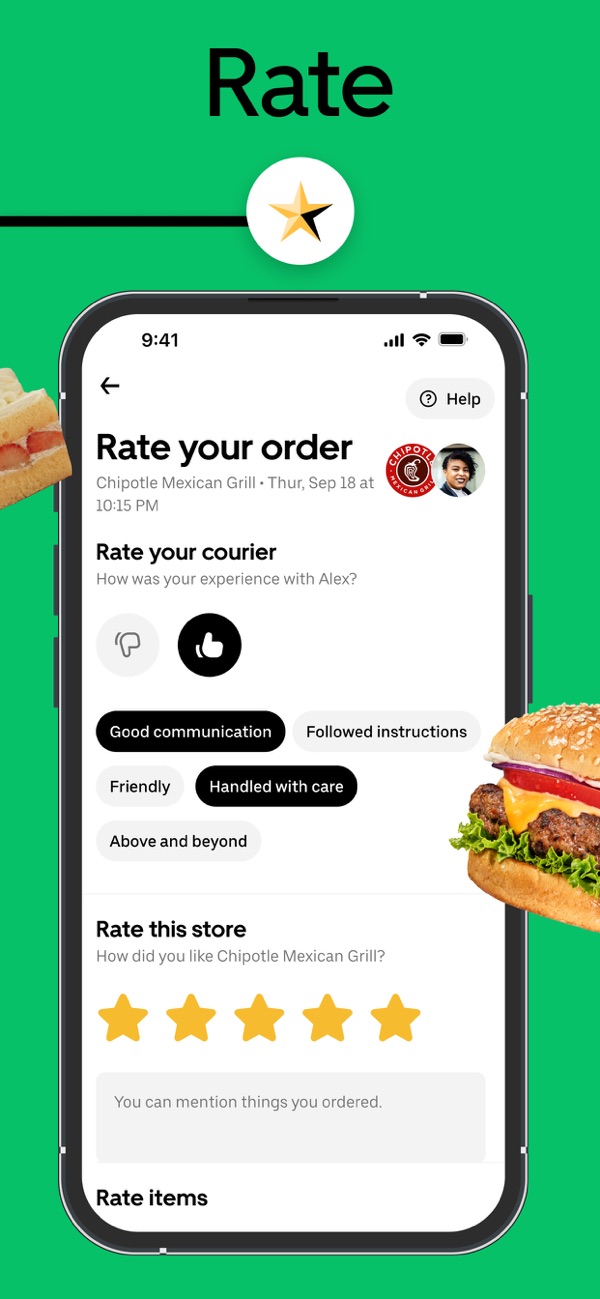 Uber Eats iPhone screenshot 7