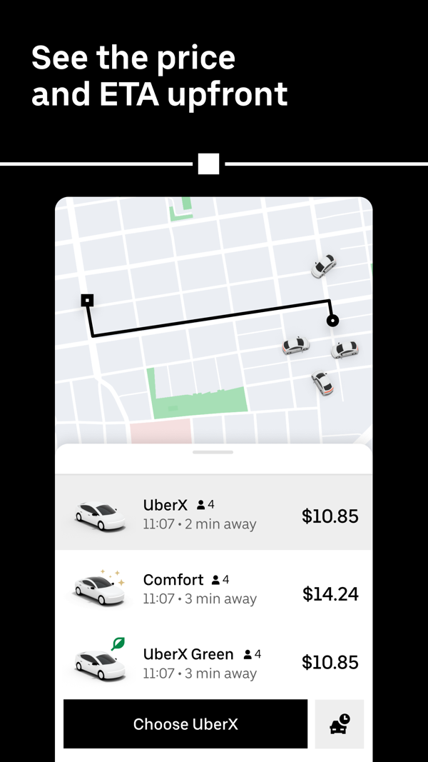 Uber iPhone screenshot 5