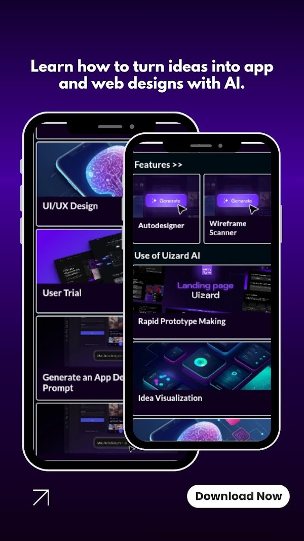 Uizard io Editor Ai Workflow Android phone screenshot 2