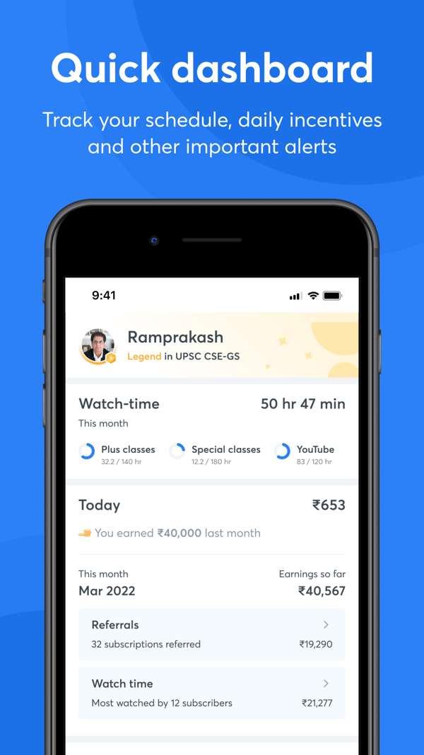 Unacademy Educator App iPhone screenshot 1