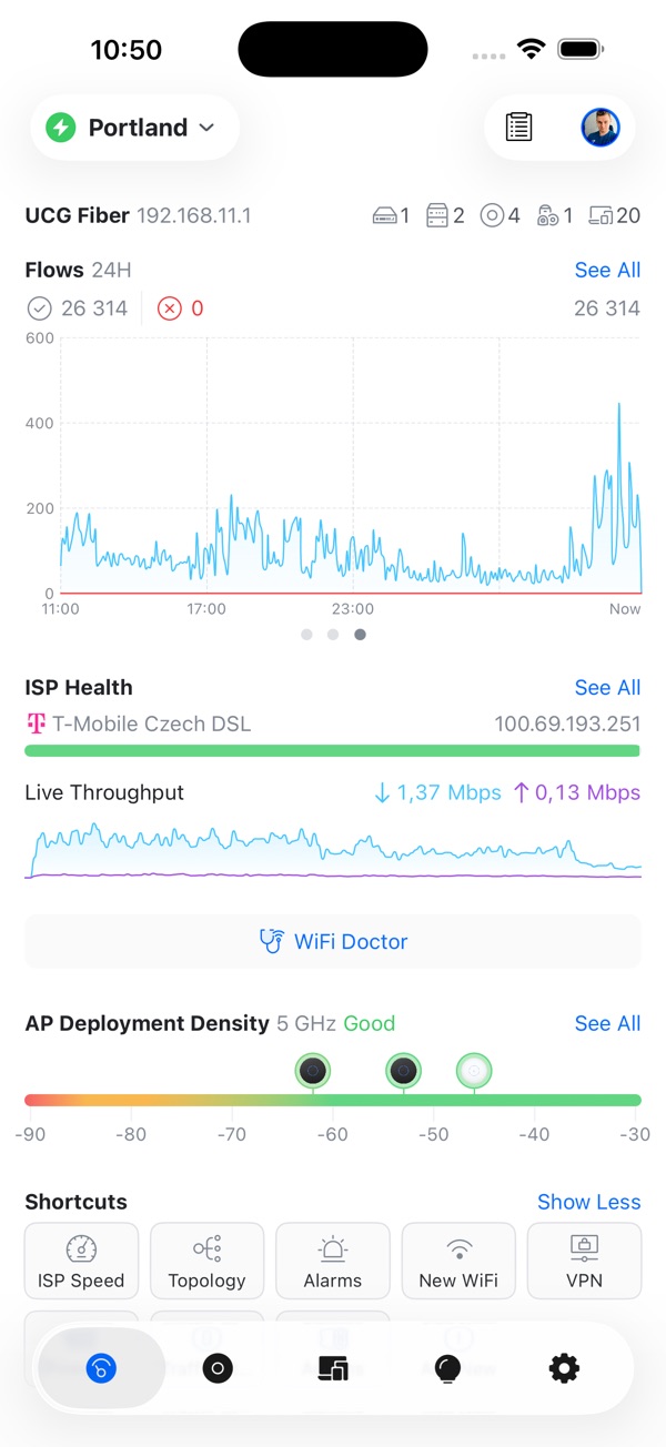 UniFi iPhone screenshot 1