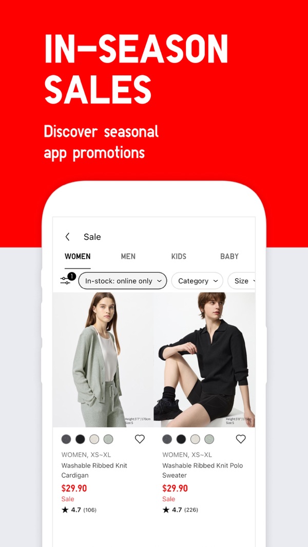 UNIQLO iPhone screenshot 3