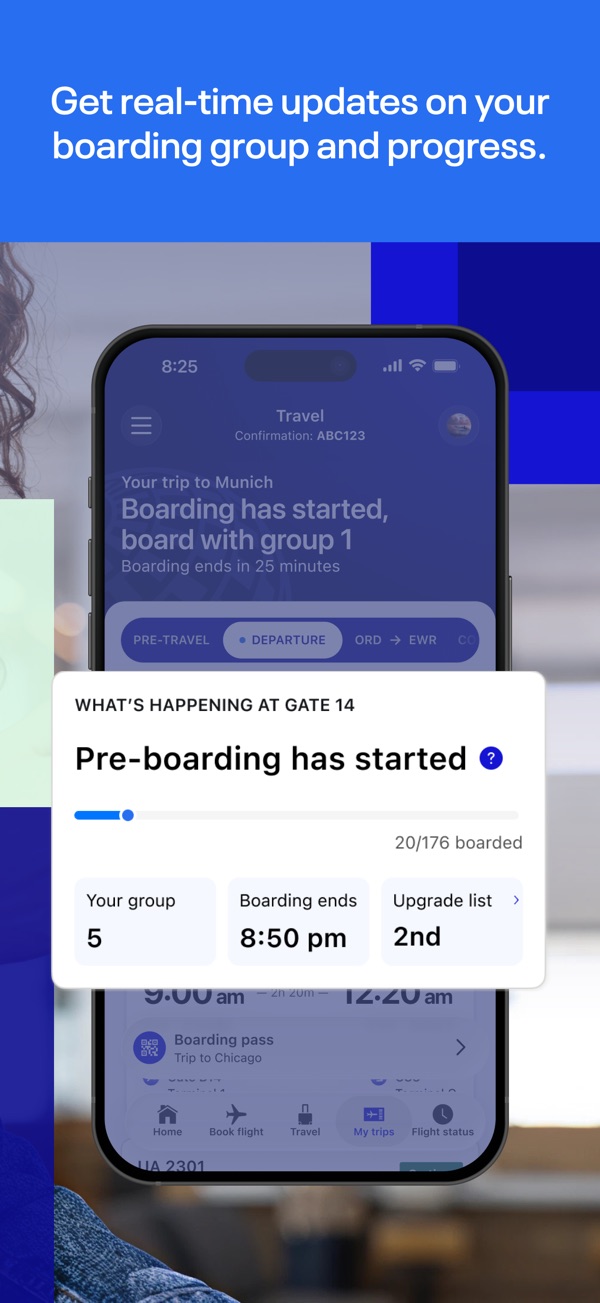 United Airlines iPhone screenshot 2