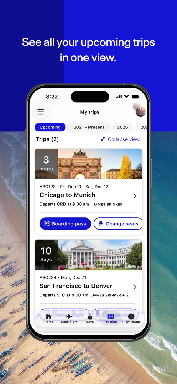 United Airlines iPhone screenshot 6