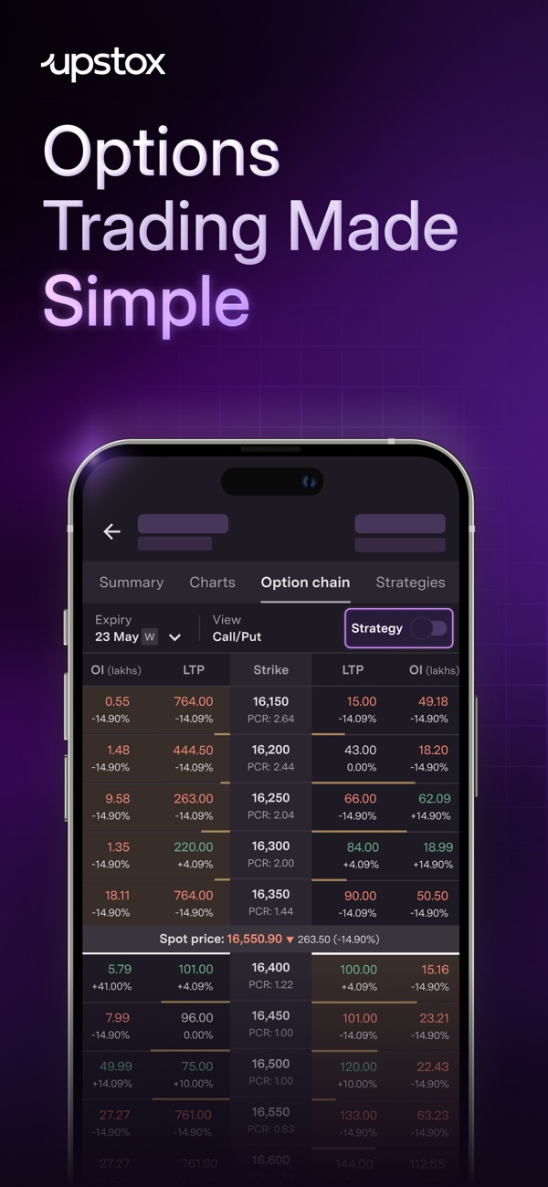 Upstox iPhone screenshot 3