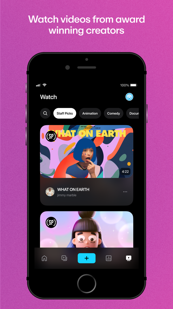 Vimeo iPhone screenshot 1
