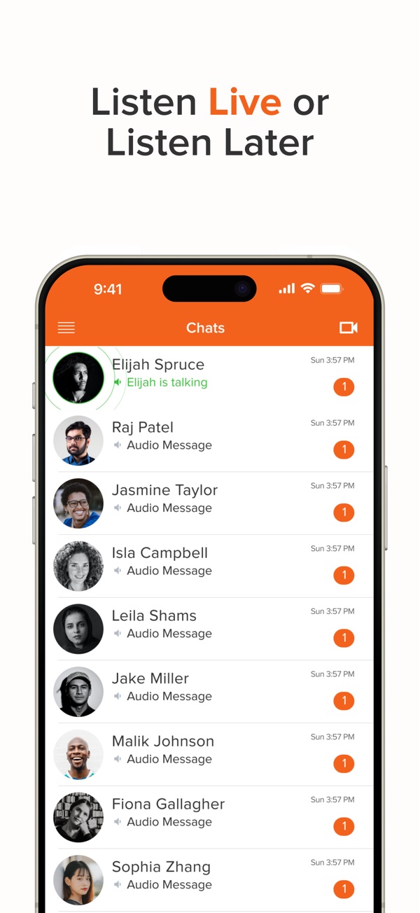 Voxer Walkie Talkie Messenger iPhone screenshot 2