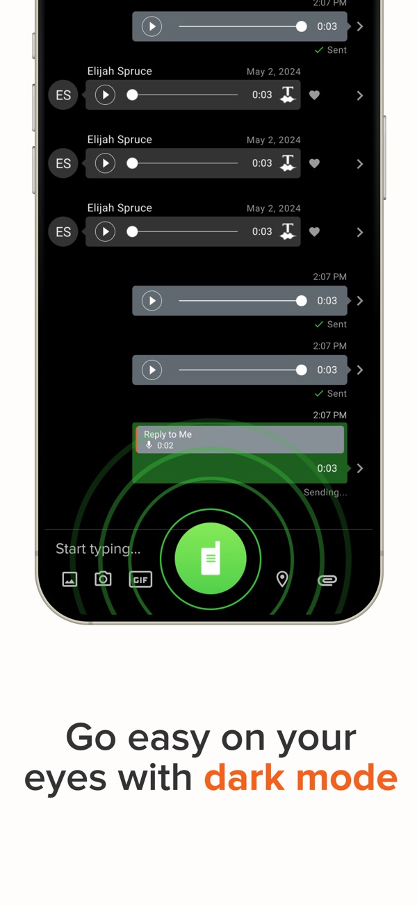 Voxer Walkie Talkie Messenger iPhone screenshot 9