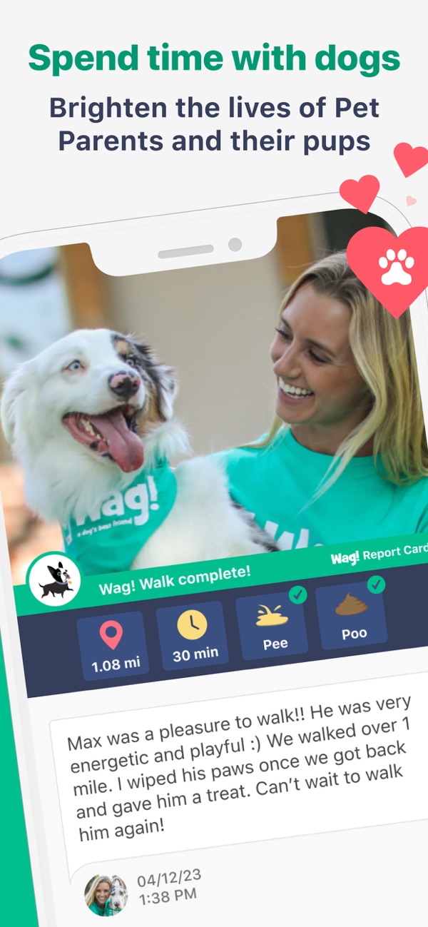 Wag! Pet Caregiver iPhone screenshot 2