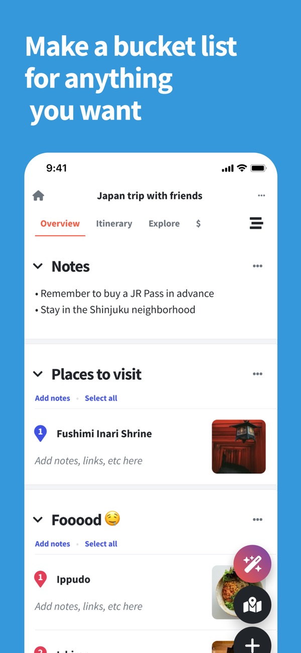 Wanderlog iPhone screenshot 9