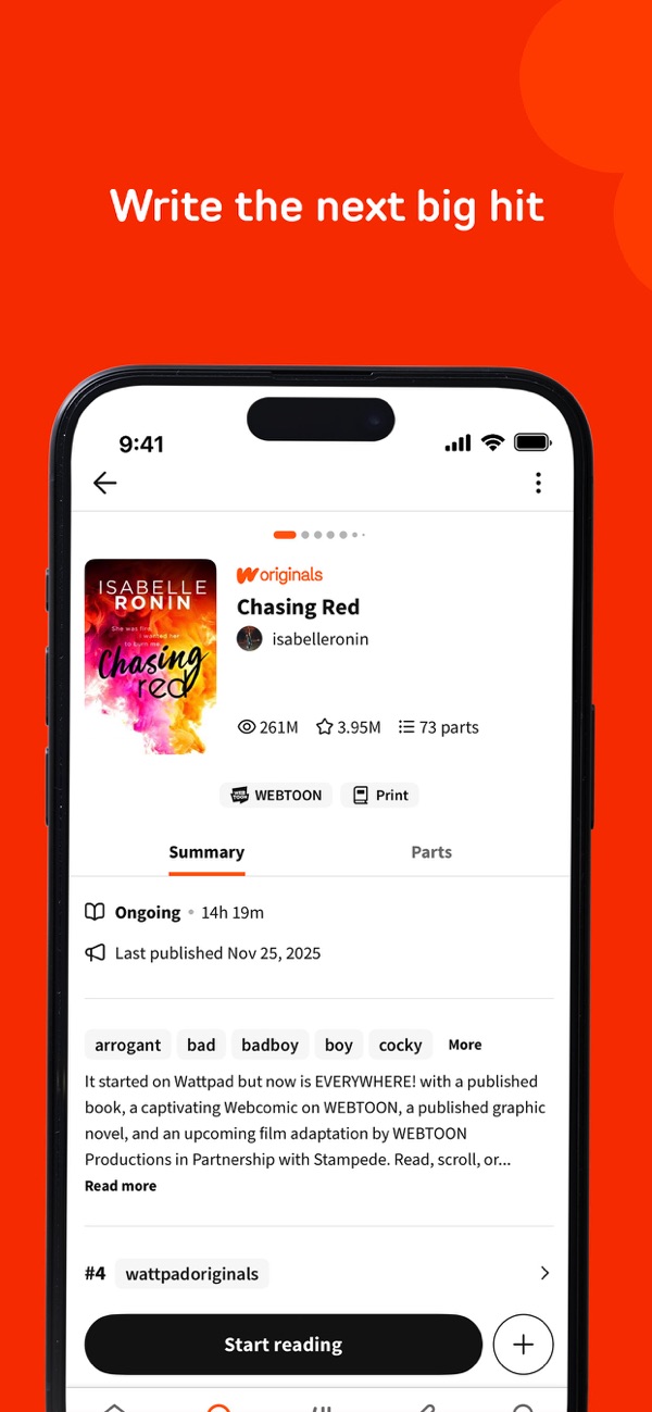 Wattpad iPhone screenshot 4