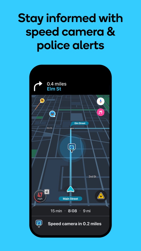 Waze Navigation & Live Traffic iPhone screenshot 3