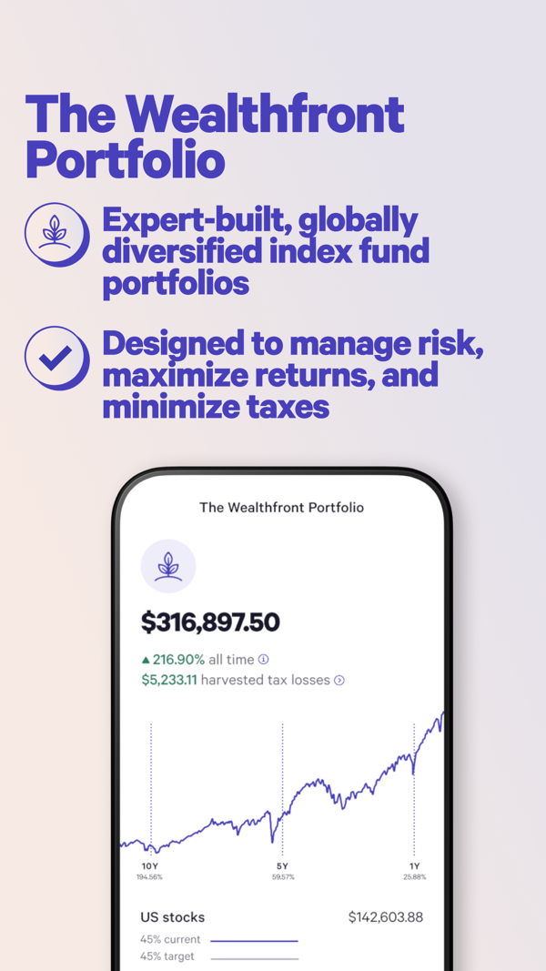 Wealthfront iPhone screenshot 4
