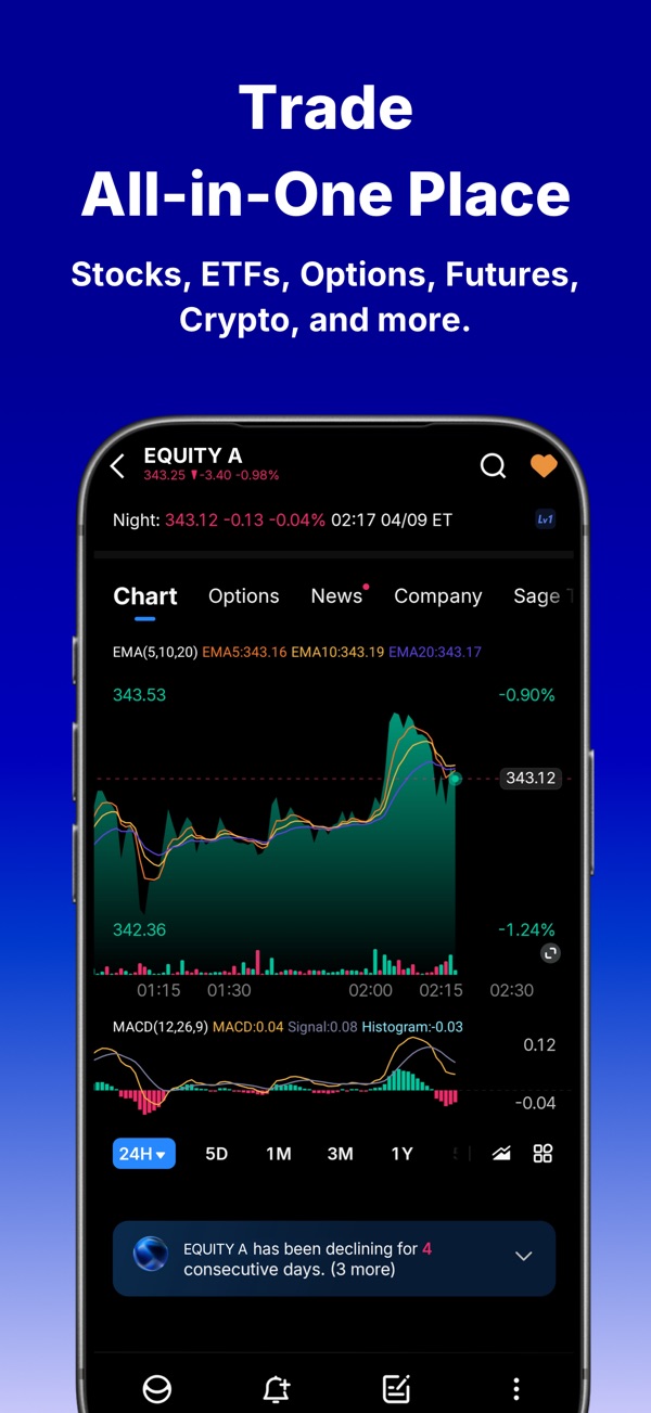 Webull iPhone screenshot 2