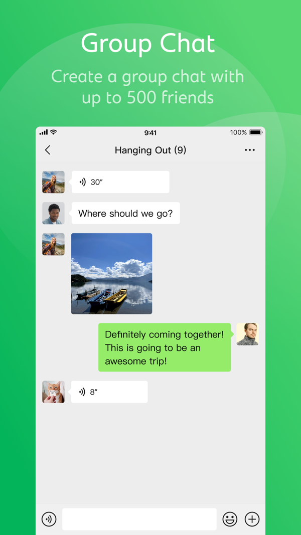 WeChat iPhone screenshot 2