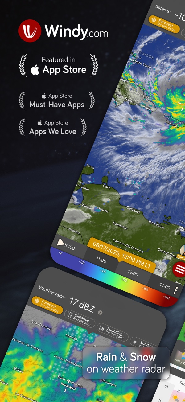 Windy.com iPhone screenshot 1