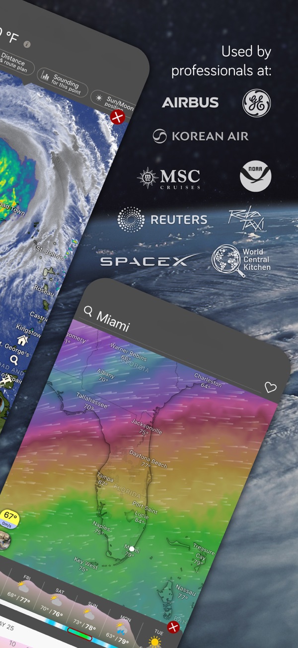 Windy.com iPhone screenshot 2