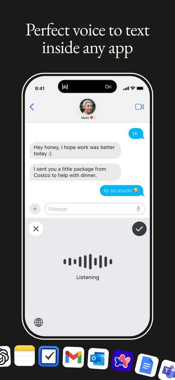 Wispr Flow iPhone screenshot 2