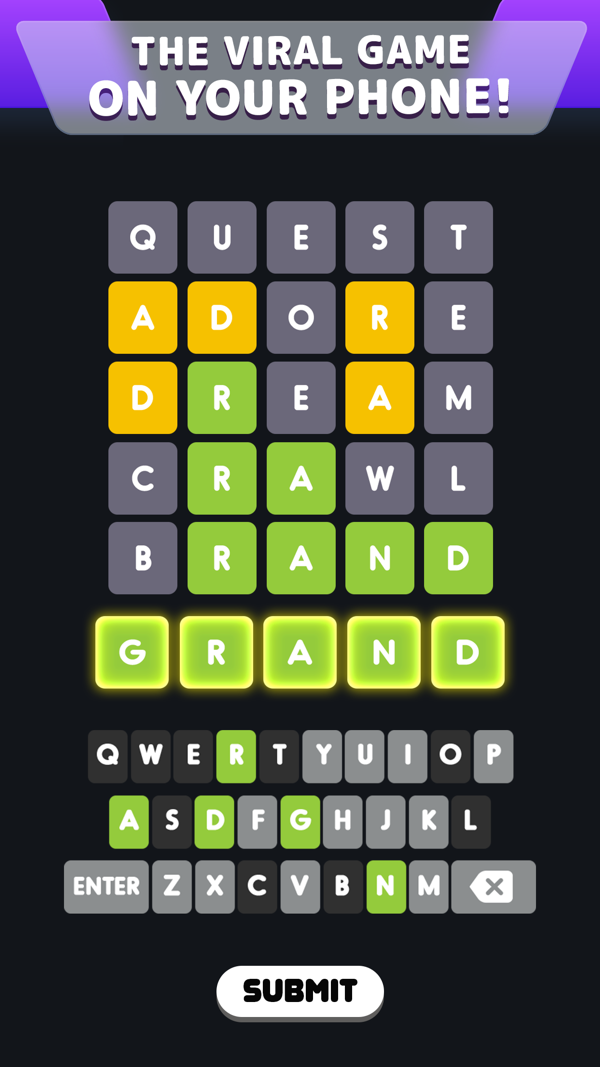 Wordle! iPhone screenshot 1