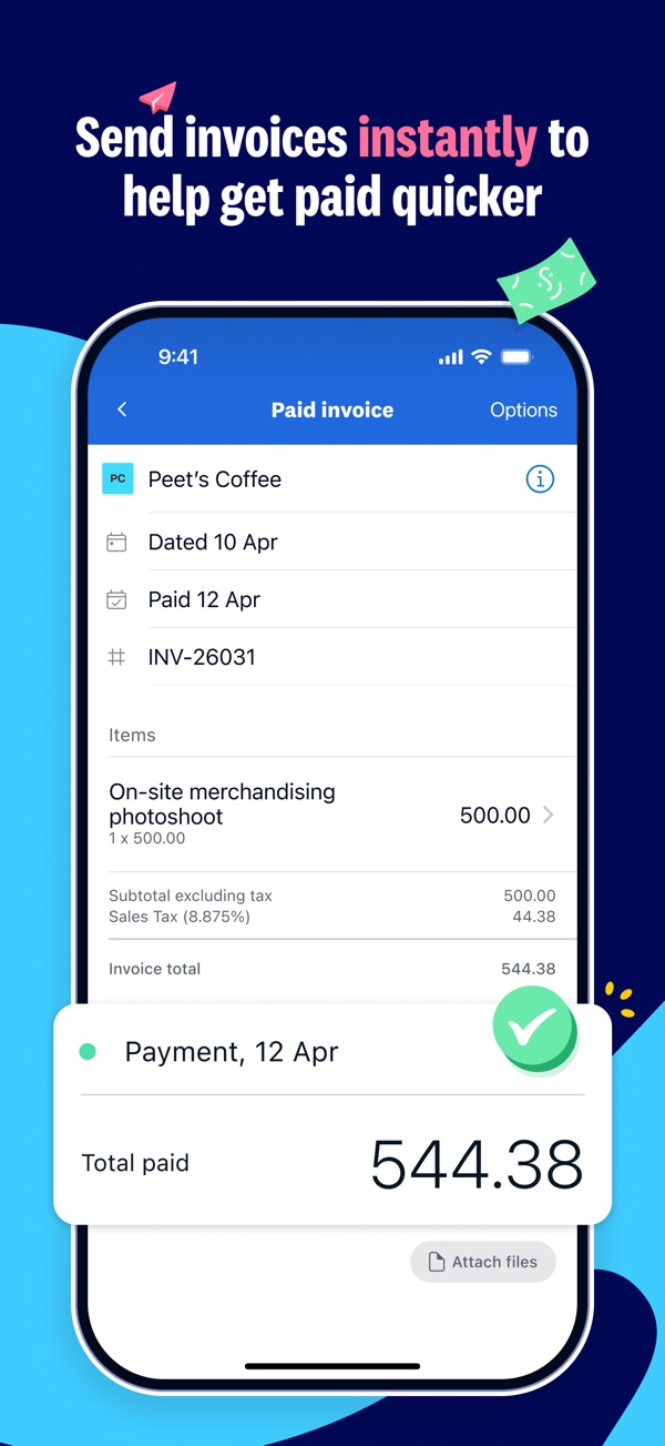 Xero Accounting for business iPhone screenshot 2