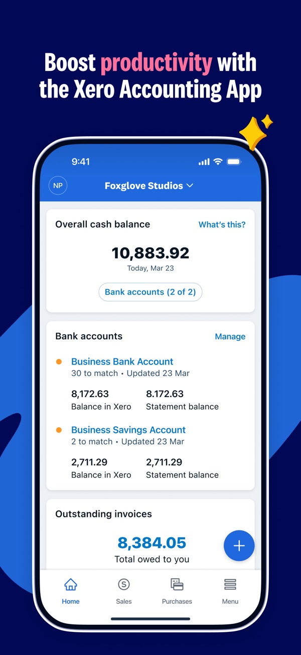 Xero Accounting for business iPhone screenshot 1