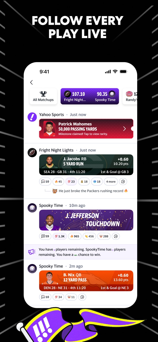 Yahoo Fantasy Sports iPhone screenshot 4