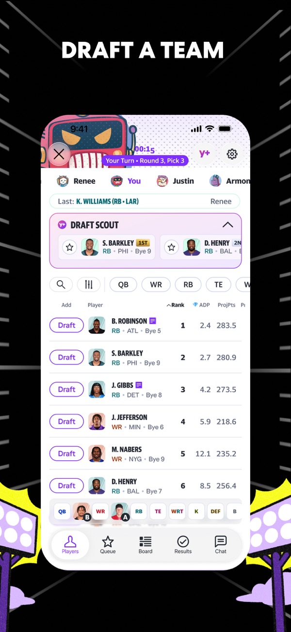 Yahoo Fantasy Sports iPhone screenshot 1