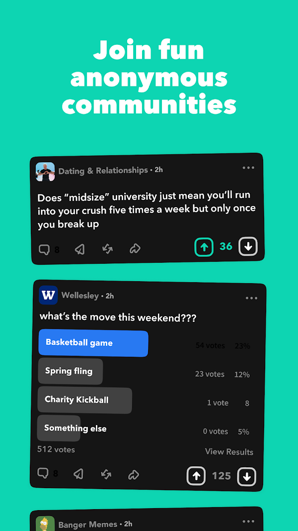 Yik Yak Android phone screenshot 1