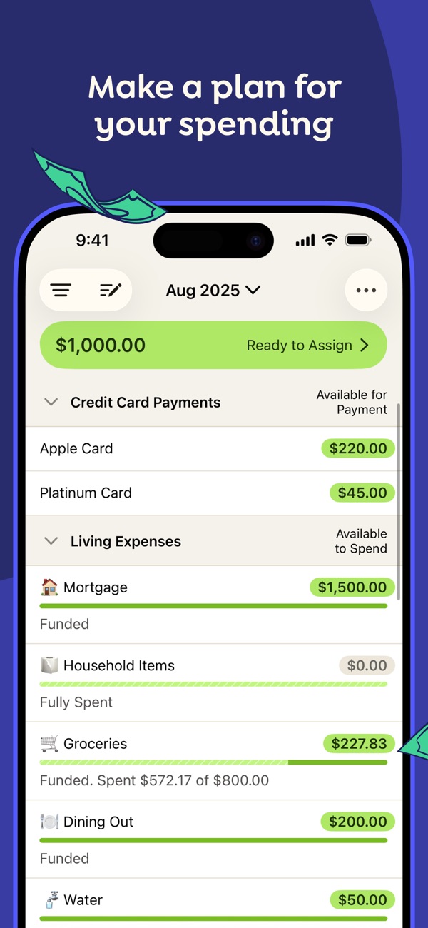 YNAB iPhone screenshot 3