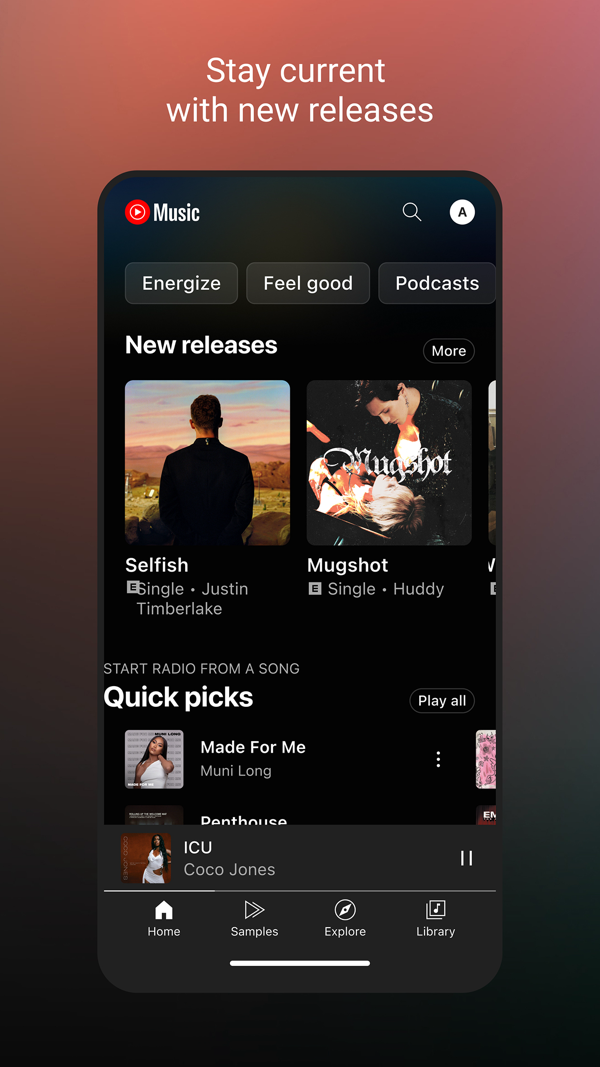 YouTube Music iPhone screenshot 3
