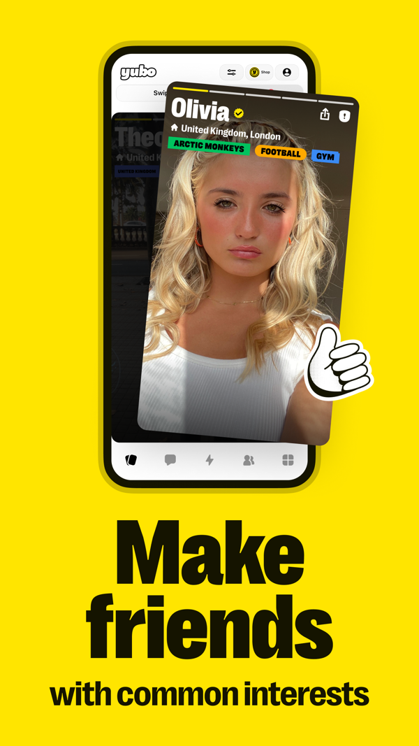 Yubo iPhone screenshot 1