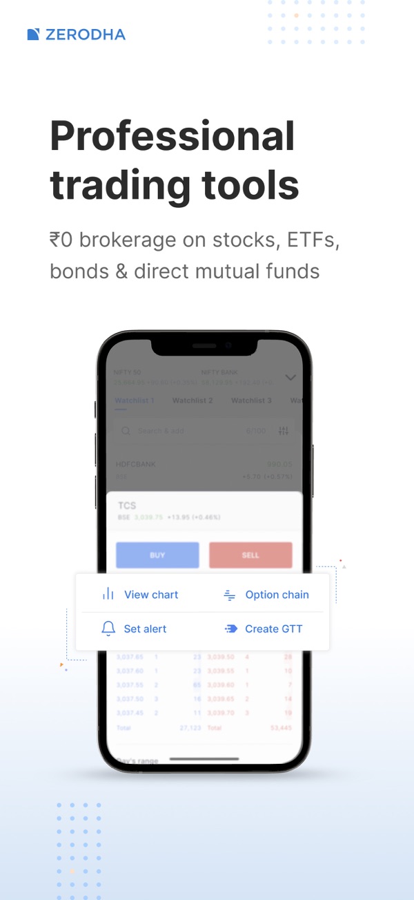 Zerodha Kite iPhone screenshot 3