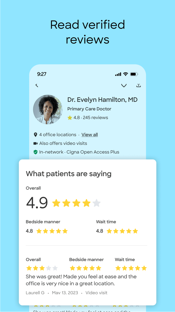 Zocdoc iPhone screenshot 3