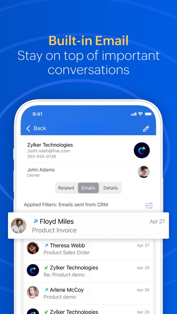 Zoho CRM iPhone screenshot 5