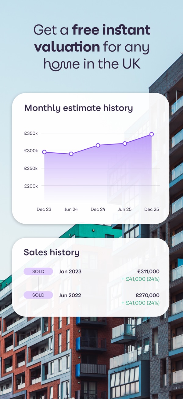 Zoopla home property search UK iPhone screenshot 2