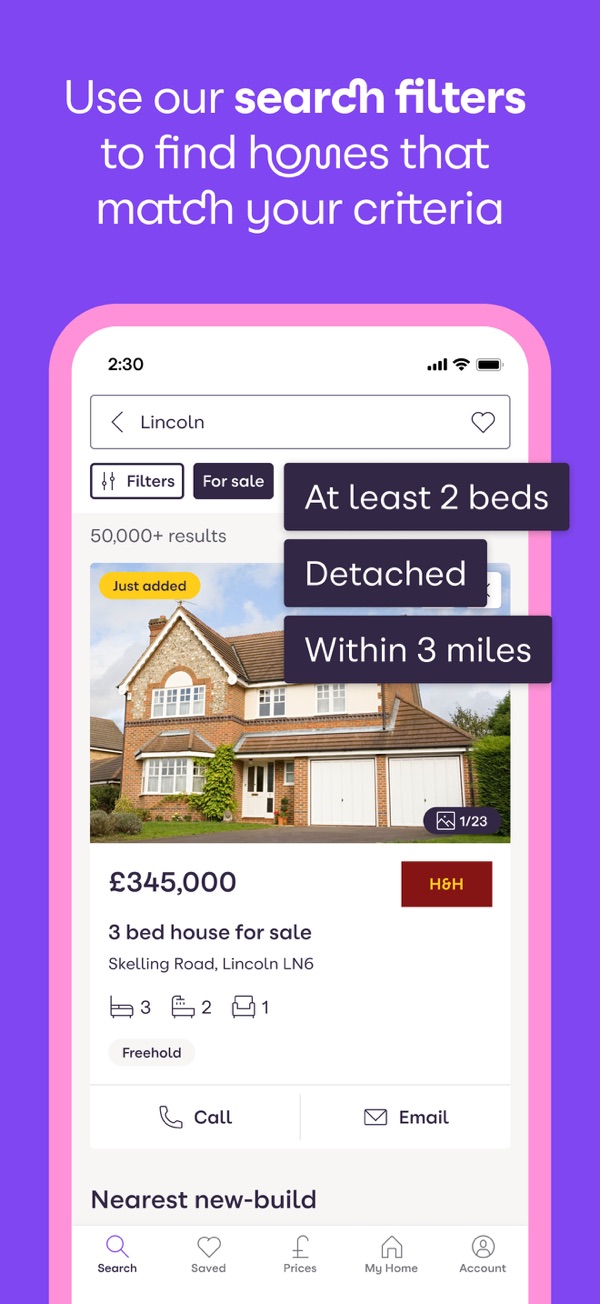 Zoopla home property search UK iPhone screenshot 4